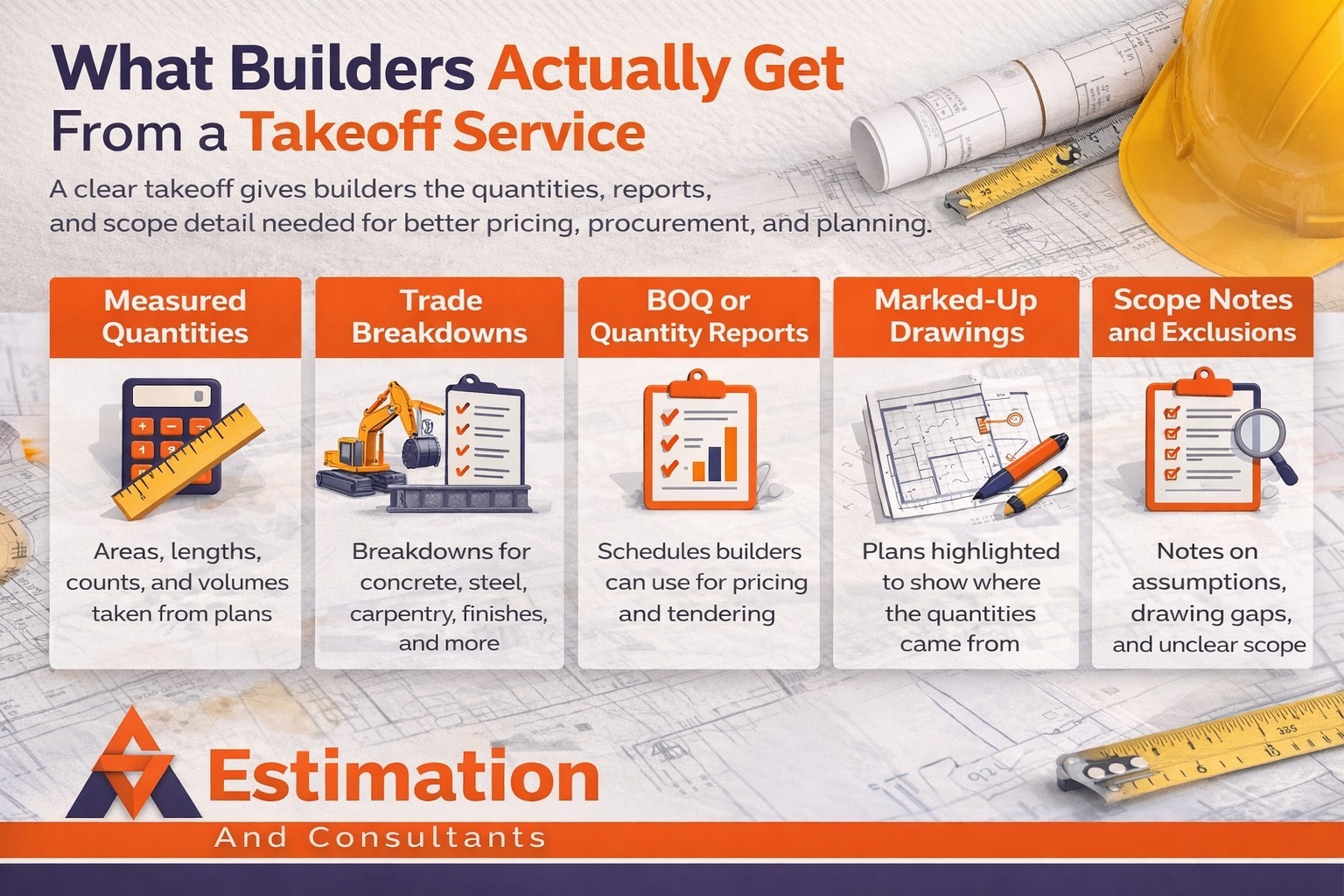What Builders Actually Get From A Takeoff Service